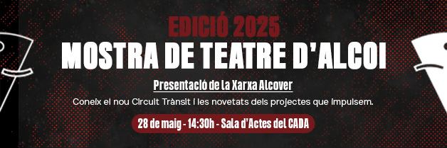 La Xarxa Alcover a la Mostra de Teatre d’Alcoi 2025: presentem el nou Circuit Trànsit